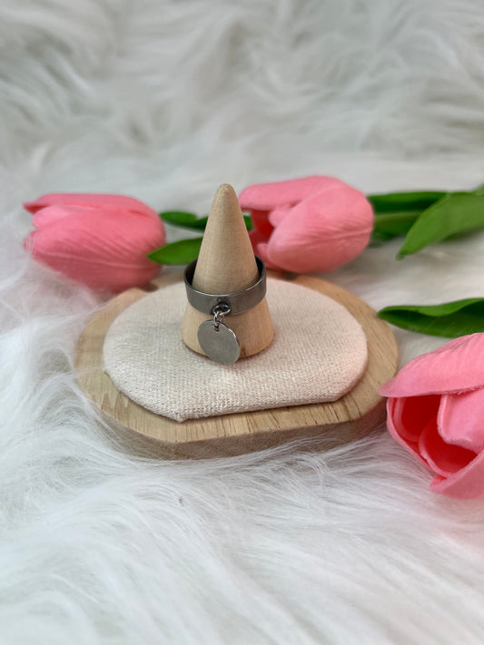 🌸 Bague Médaillon Personnalisable - Acier Inoxydable 🌸